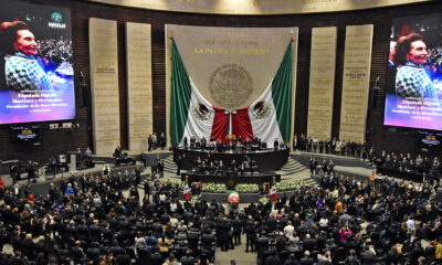 Fotografía cedida este lunes por la Cámara de Diputados durante un homenaje póstumo a la política mexicana Ifigenia Martínez en la Ciudad de México (México). EFE/Cámara de Diputados/SOLO USO EDITORIAL/SOLO DISPONIBLE PARA ILUSTRAR LA NOTICIA QUE ACOMPAÑA (CRÉDITO OBLIGATORIO)