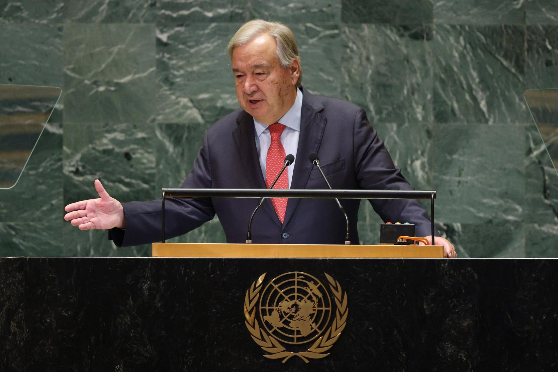 Fotografía de archivo del secretario general de Naciones Unidas, António Guterres. EFE/EPA/JUSTIN LANE