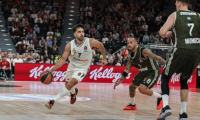 El jugador del Real Madrid, Facundo Campazzo, durante el partido ante el Bayern. EFE/EPA/LEONHARD SIMON