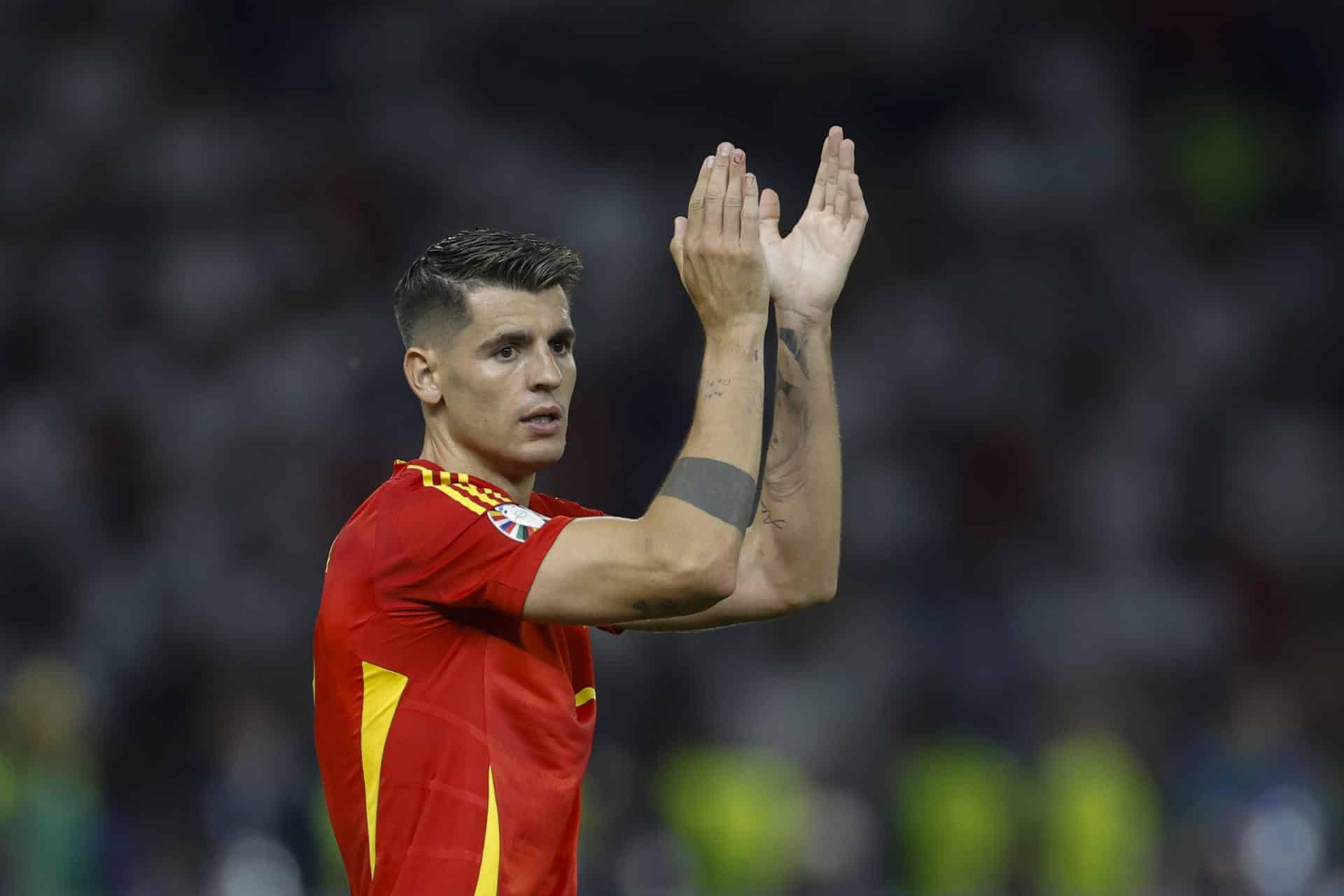 Alvaro Morata, capitán de la selección española. EFE /Alberto Estévez