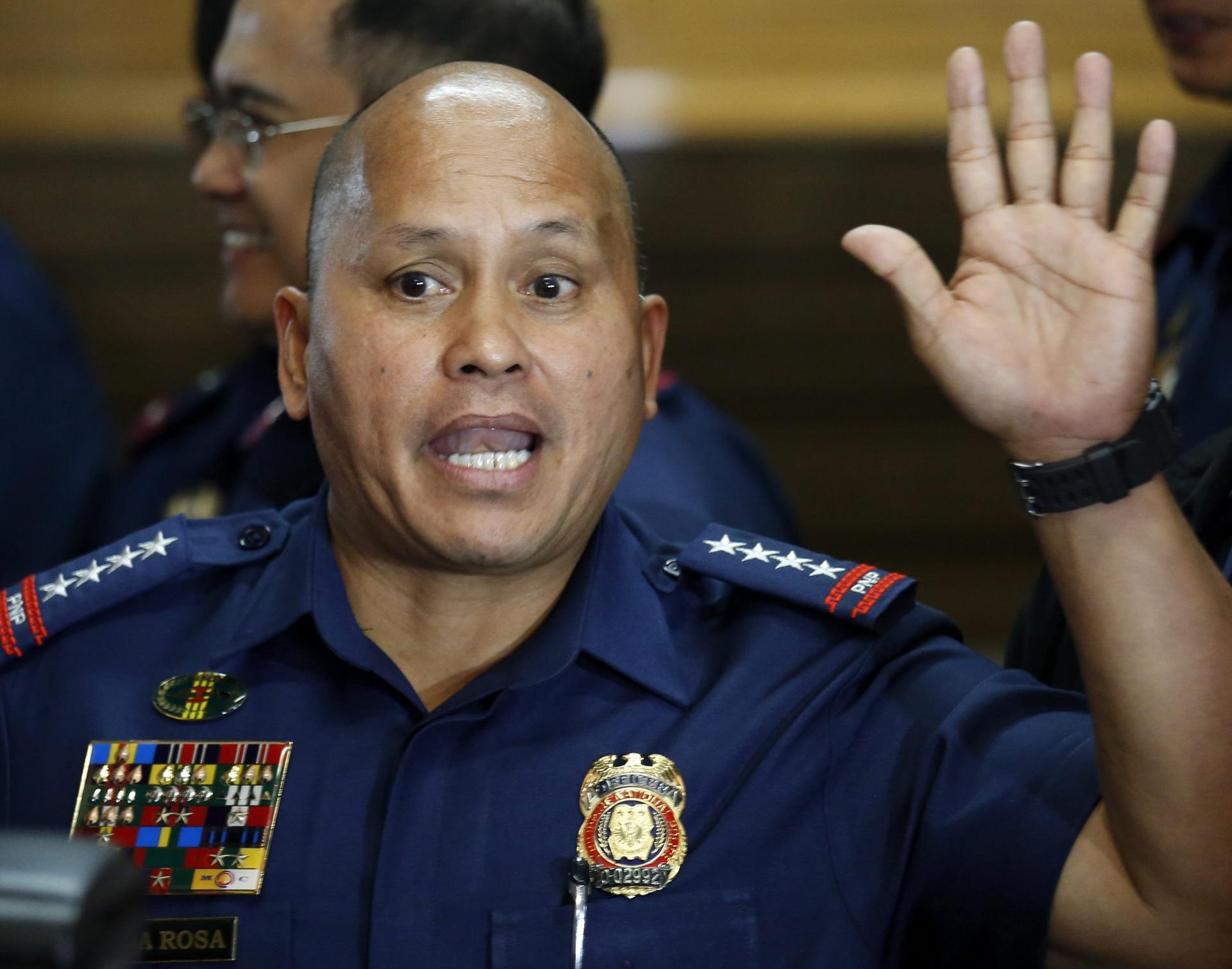 Fotografía de archivo del exjefe de la Policía Nacional de Filipinas Ronald Dela Rosa. EPA/FRANCIS R. MALASIG