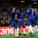 Los jugadores del Chelsea celebran uno de sus tres goles contra el Gent. (Reino Unido, Londres) EFE/EPA/ISABEL INFANTES