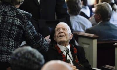 Fotografía del expresidente de Estados Unidos Jimmy Carter. EFE/Alex Brandon