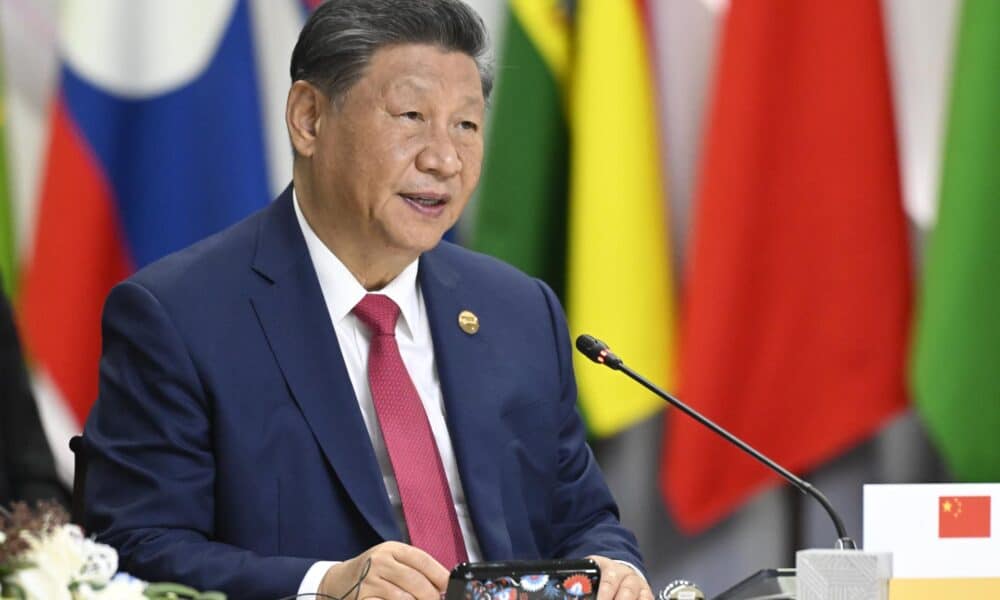 El presidente chino, Xi Jinping, durante su participación en Kazan (Rusia) en la cumbre del grupo BRICS. EFE/EPA/ALEXANDER NEMENOV / POOL