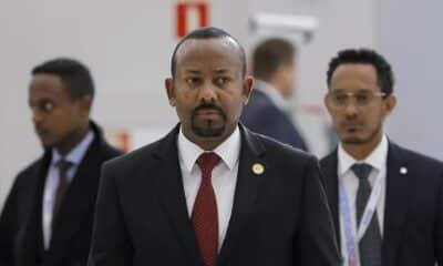 El primer ministro etíope, Abiy Ahmed, llega a la cumbre de los BRICS en Kazán, Rusia, el 23 de octubre de 2024. La cumbre BRICS tendrá lugar del 22 al 24 de octubre. (Etiopía, Rusia) EFE/EPA/MÁXIMO SHEMETOV/REUTERS/POOL