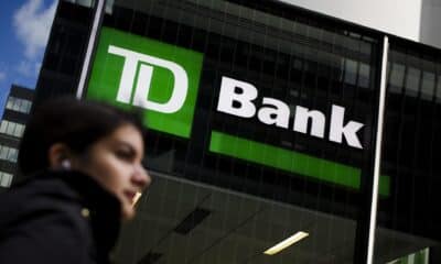 Vista del logo de la entidad financiera TD Bank. EFE/Justin Lane