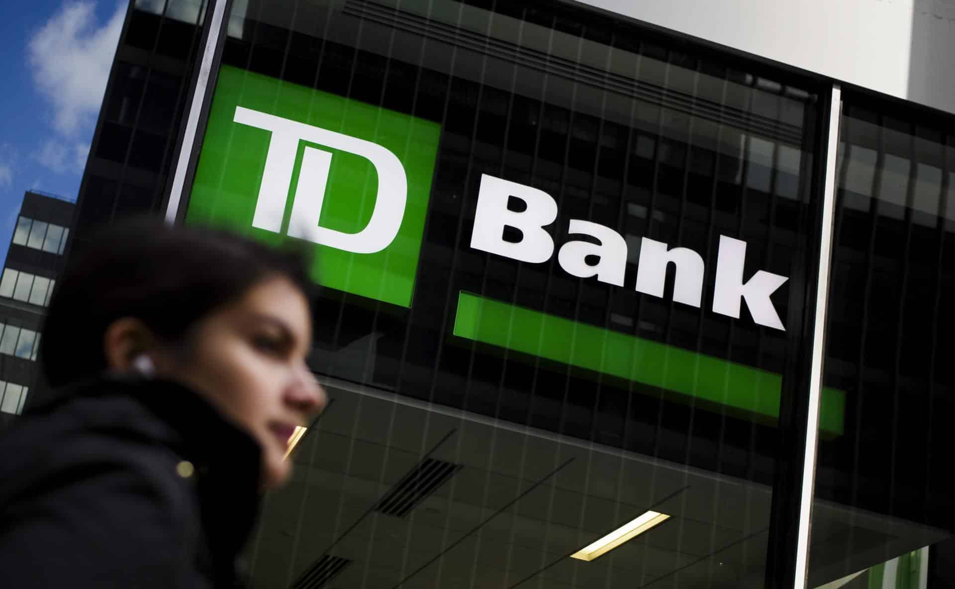 Vista del logo de la entidad financiera TD Bank. EFE/Justin Lane