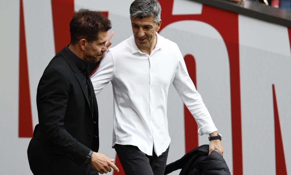 Simeone e Imanol Alguacil, en una foto de archivo. EFE/ Rodrigo Jiménez