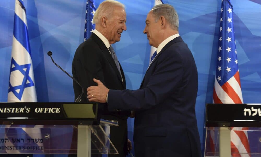 Foto archivo. Benjamín Netanyahu (d), y el presidente de EEUU, Joe Biden (i),EFE/Debbie Hill / Pool