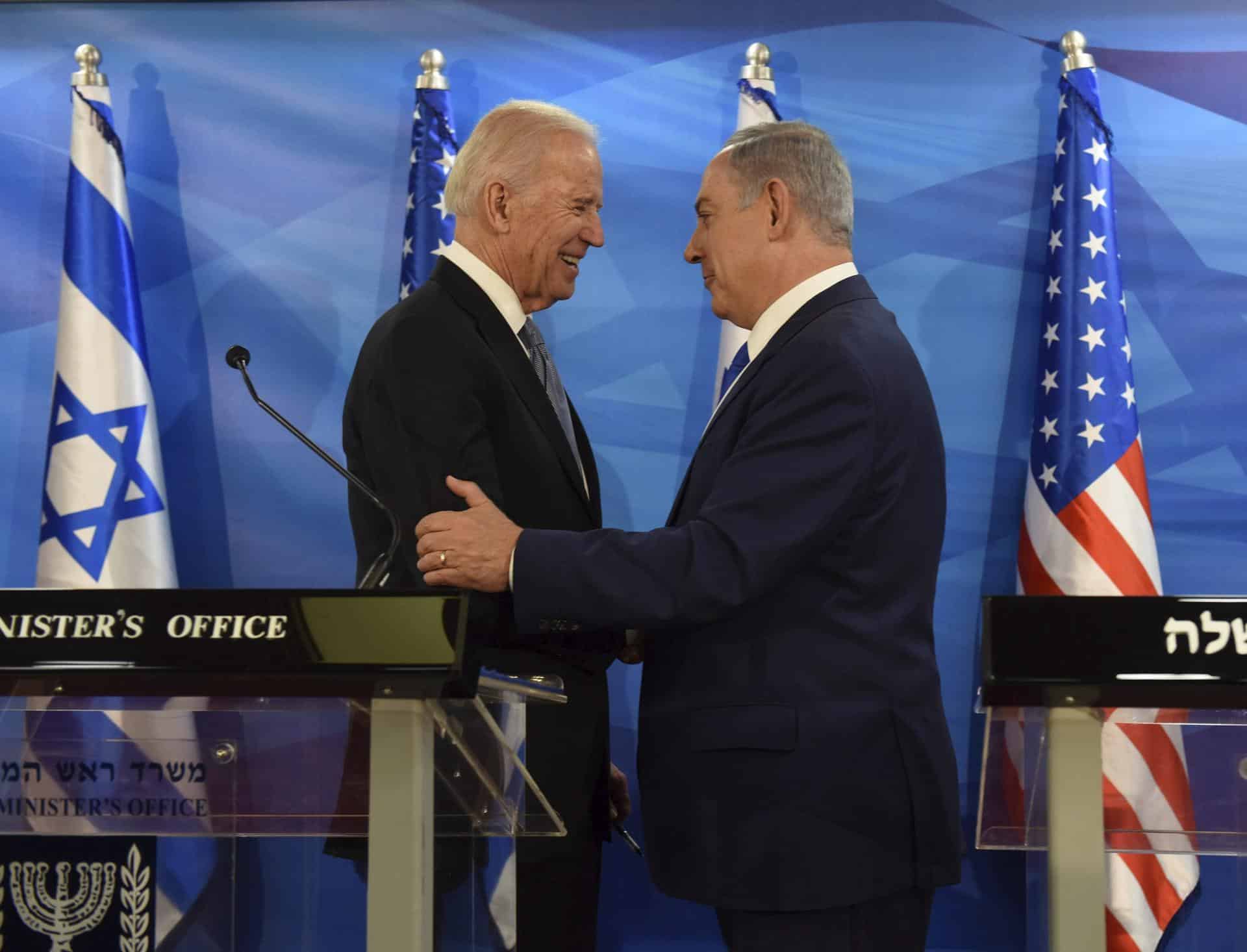 Foto archivo. Benjamín Netanyahu (d), y el presidente de EEUU, Joe Biden (i),EFE/Debbie Hill / Pool