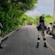 Fotografía de archivo donde aparece personal de la Guardia Nacional (GN) que resguardan la zona donde hubo un tiroteo. EFE/José Luis de la Cruz