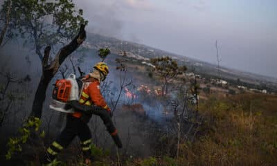 Fotografía de los incendios en Brasil. EFE/ Andre Borges