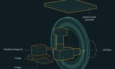 Esquema del nuevo microscopio submarino diseñado por científicos de la Universidad de Stanford, que ha permitido observar cómo funciona el proceso de absorción de CO2 de los océanos. CRÉDITORebecca Konte.  Stanford