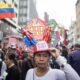 Fotografía de archivo de simpatizantes chavistas que participaron en una manifestación en Caracas, en septiembre pasado. EFE/ Miguel Gutierrez