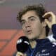 El piloto argentino de Williams, Franco Colapinto, en la rueda de prensa en el circuito de Interlagos, sede del próximo Gran Premio de F1, en Sao Paulo (Brasil). EFE/ Isaac Fontana