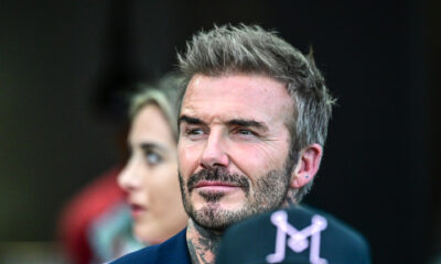 David Beckham asiste al partido de fútbol de la Major League Soccer (MLS) entre el Inter Miami CF y el St. Louis City, en el Chase Stadium de Fort Lauderdale, Florida (EE. UU), en una foto de archivo. EFE/ Giorgio Viera