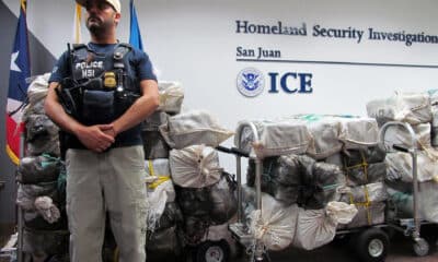 La Oficina de Aduanas y Protección Fronteriza (CBP, en inglés) de Estados Unidos en Puerto Rico informó este miércoles que detuvo a dos ciudadanos de nacionalidad dominicana que intentaron introducir a la isla un alijo de 70 kilos de cocaína valorados en 1,3 millones de dólares. Archivo. EFE/Jorge Muñiz