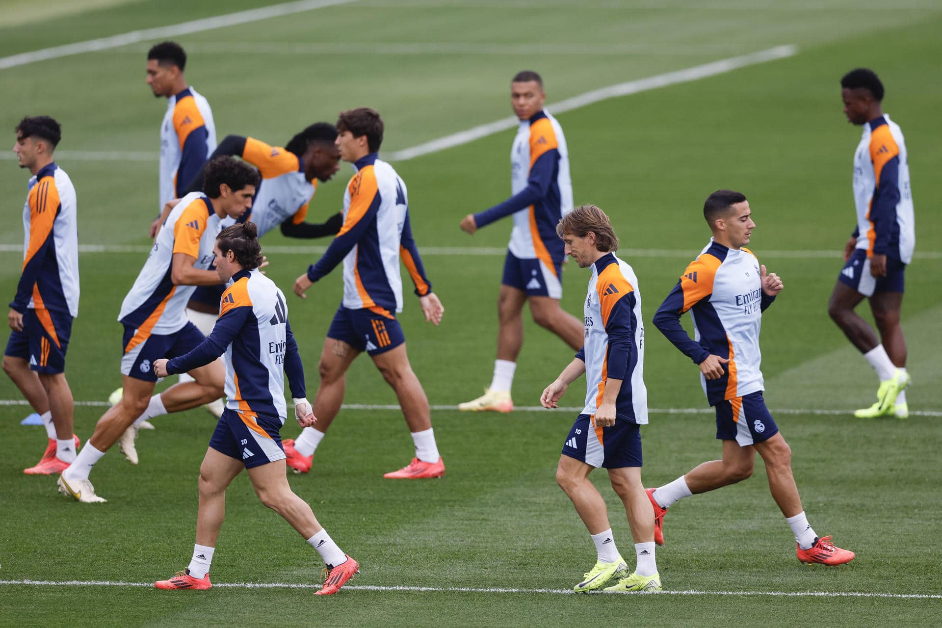 Entrenamiento del Real Madrid. EFE/archivo/E Javier Lizón