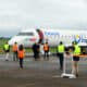 Fotografía cedida por la Presidencia de Uruguay de la pista del Aeropuerto Internacional de Salto durante la inauguración de la ruta aérea que unirá Montevideo y Salto, este martes en Salto (Uruguay). EFE/ Martin Valente Cardinal /Presidencia de Uruguay