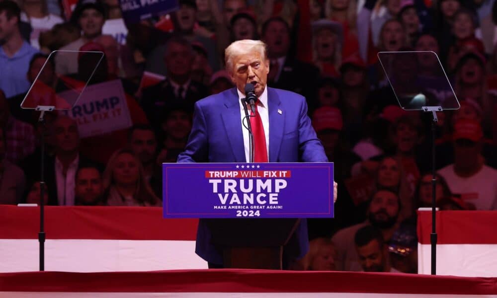 El expresidente estadounidense y candidato republicano Donald Trum en una foto de archivo. EFE/EPA/SARAH YENESEL