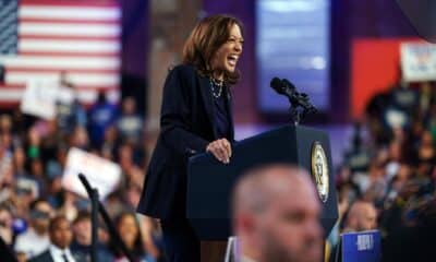 La vicepresiedenta estadounidense y candidata demócrata a la Casa Blanca, Kamala Harris, habló de su proyecto de gobierno el domingo 27 de octubre de 2024 en Filadelfia (Pennsylvania, EE.UU.). EFE/EPA/Will Oliver