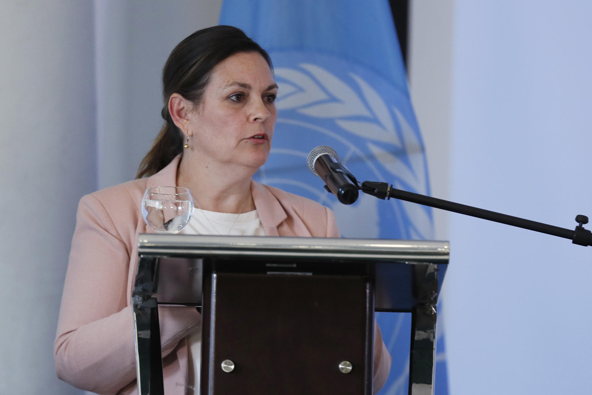 Fotografía de archivo de la representante del Alto Comisionado de la ONU para los Derechos Humanos en Colombia, Juliette de Rivero. EFE/ Carlos Ortega