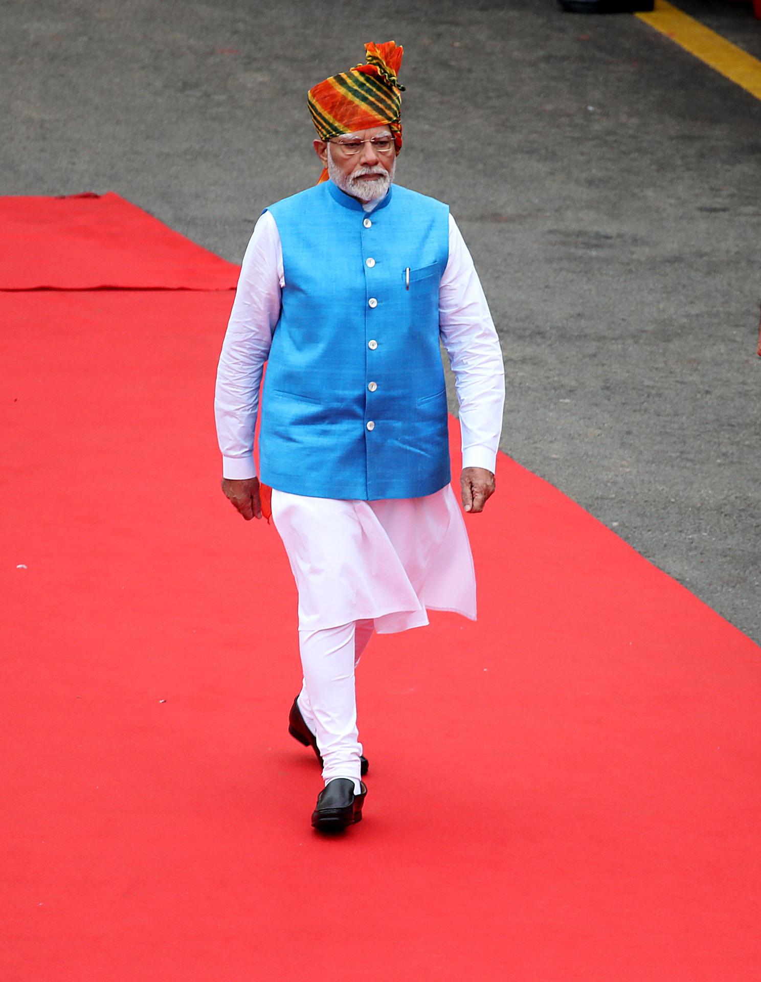 Imagen de Archivo del primer ministro de la India, Narendra Modi.
 EFE/EPA/HARISH TYAGI