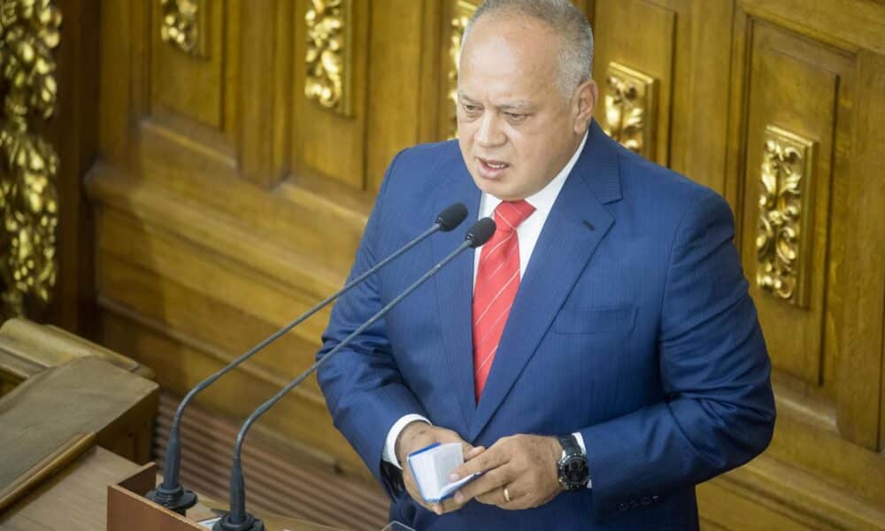 Fotografía de archivo del ministro de Relaciones Interiores, Justicia y Paz, Diosdado Cabello, durante una sesión de la Asamblea Nacional en Caracas (Venezuela). EFE/ Miguel Gutiérrez