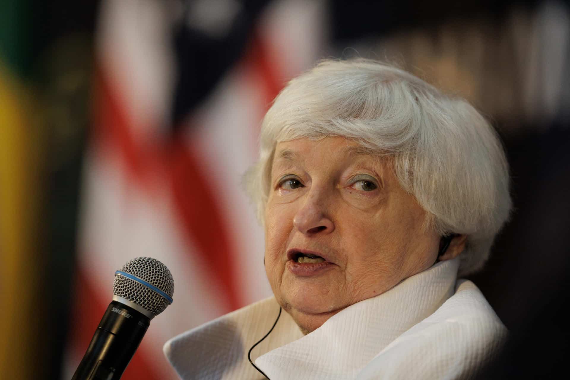 Imagen de archivo de la secretaria del Tesoro de Estados Unidos, Janet Yellen. EFE/ Isaac Fontana