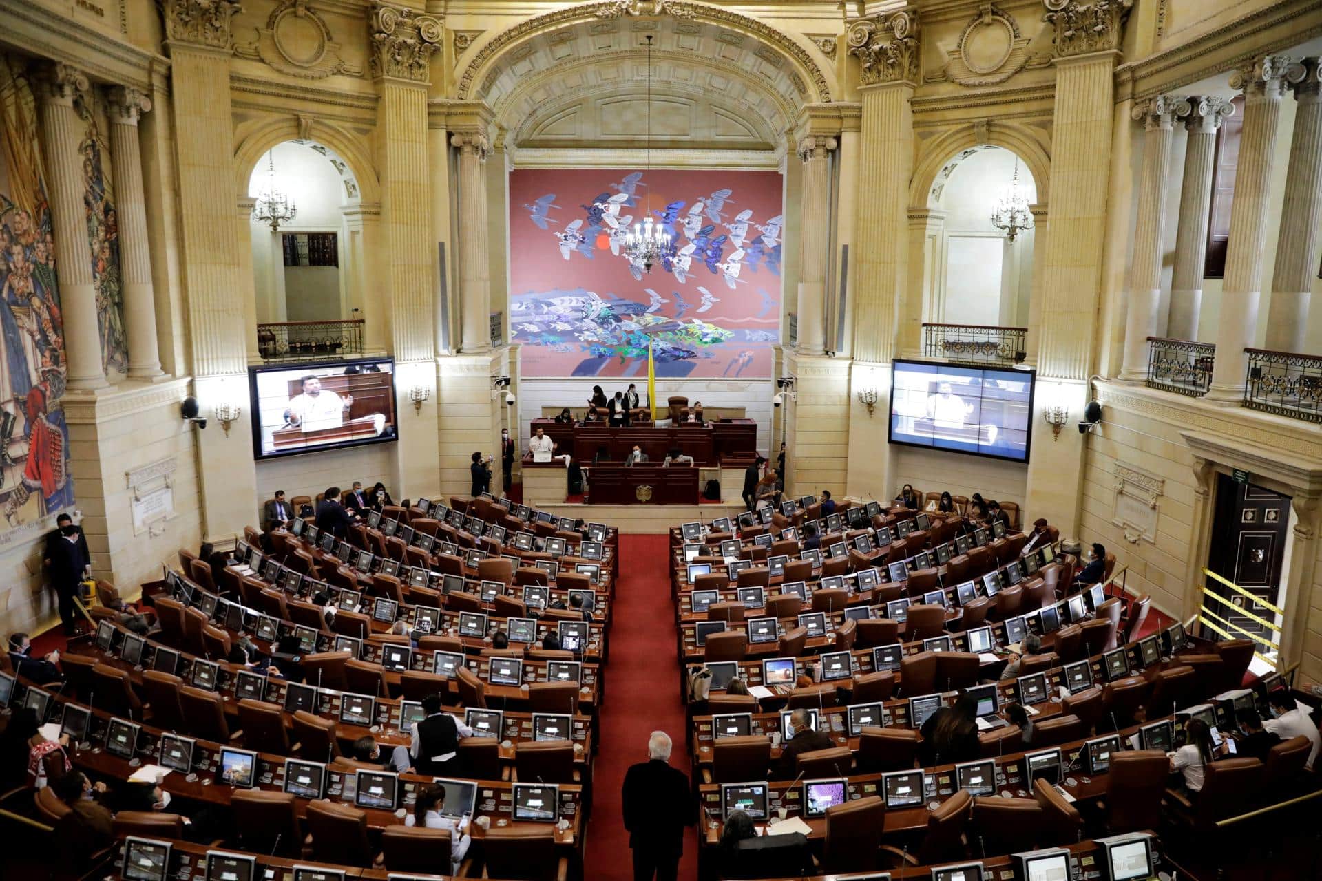 Fotografía de archivo que muestra una sesión de la Cámara de Representantes de Colombia. EFE/ Carlos Ortega