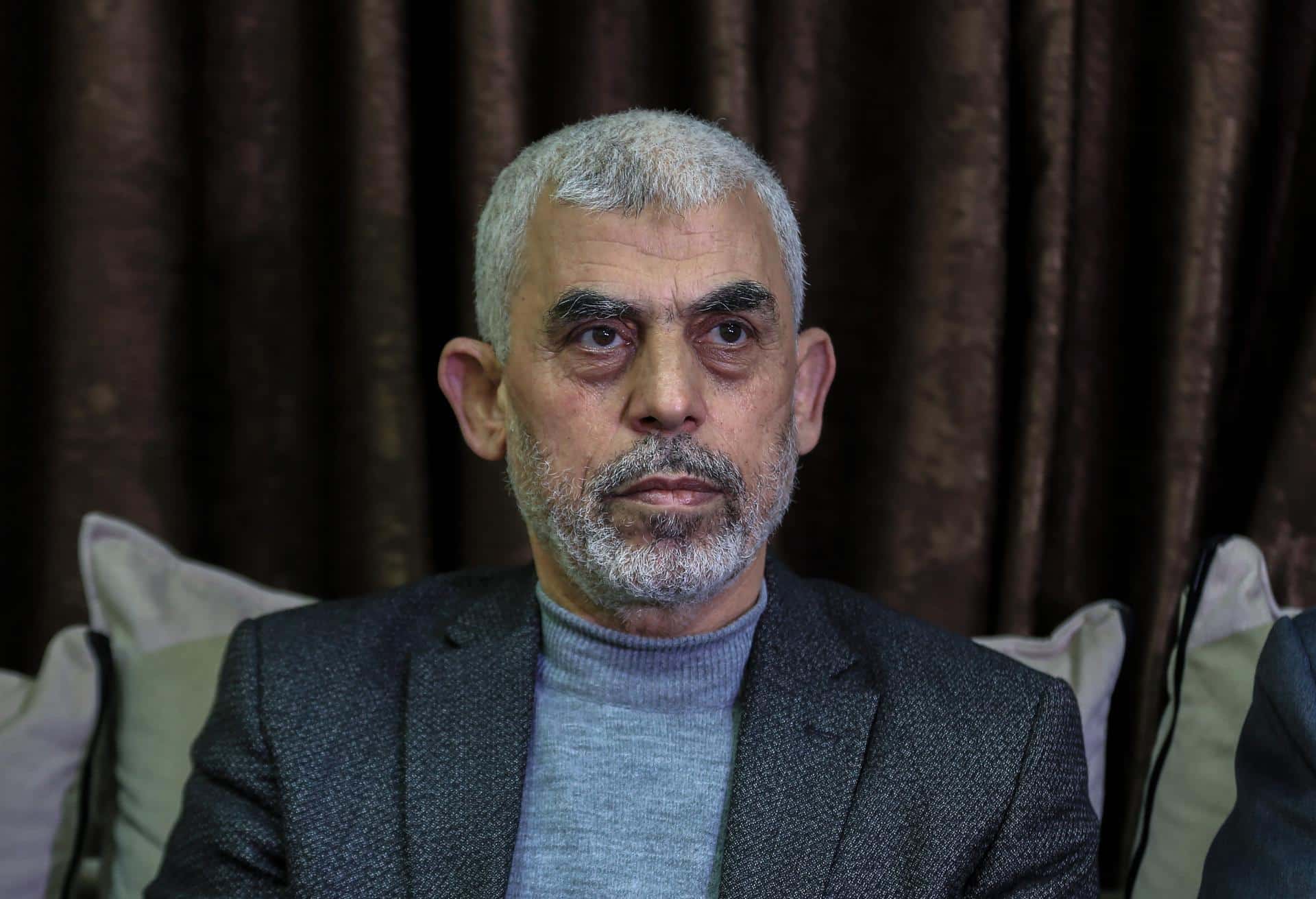 Imagen de Archivo del fallecido líder de Hamas en Gaza, Yahya Al Sinwar.
EFE/EPA/MOHAMMED SABER *** Título local *** 56754666