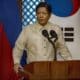 Fotografía reciente del presidente de Filipinas, Ferdinand Marcos Jr., durante una comparecencia en Manila. EFE/EPA/EZRA ACAYAN / POOL