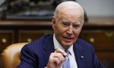 El presidente de Estados Unidos, Joe Biden, ofrece una rueda de prensa en la Sala Roosevelt de la Casa Blanca en Washington DC, EE.UU. EFE/AARON SCHWARTZ