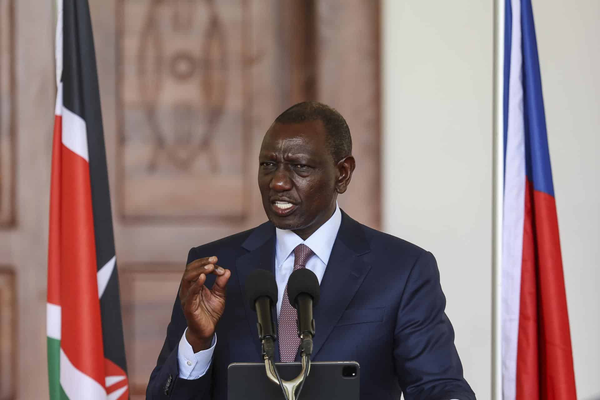 El presidente de Kenia, William Ruto, en una imagen reciente. EFE/EPA/DANIEL IRUNGU