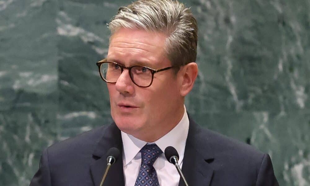 Fotografía de archivo de Keir Starmer, Primer Ministro del Reino Unido, durante el debate general del 79º período de sesiones de la Asamblea General de las Naciones Unidas en Nueva York (EE.UU.), el 26 de septiembre de 2024. EFE/EPA/Stephani Spindel