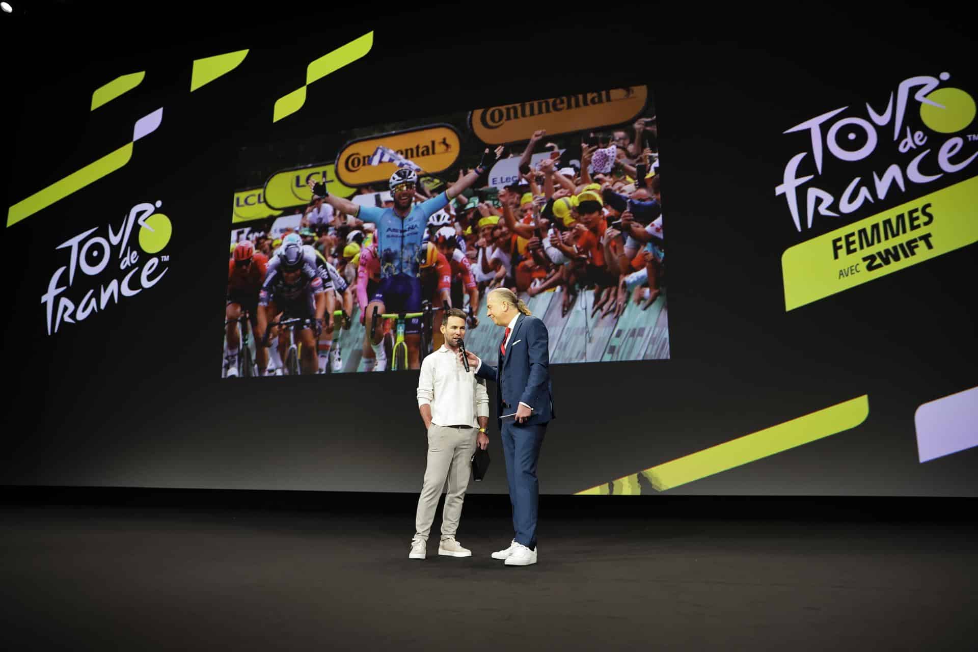 El ciclista británico Mark Cavendish asiste a la presentación del Tour de Francia 2025, en París. EFE/EPA/CHRISTOPHE PETIT TESSON