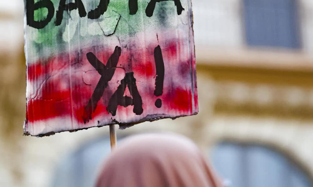 Imagen de archivo de una protesta contra la guerra en Gaza. EFE/ José Manuel Giner