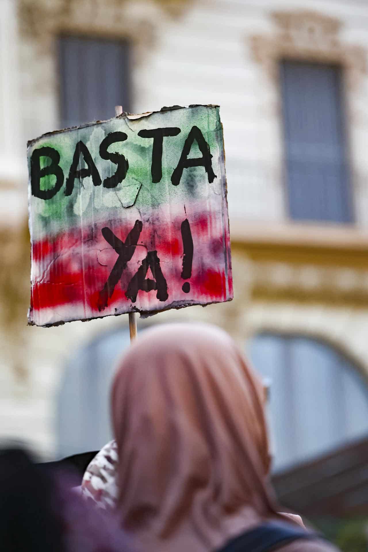 Imagen de archivo de una protesta contra la guerra en Gaza. EFE/ José Manuel Giner