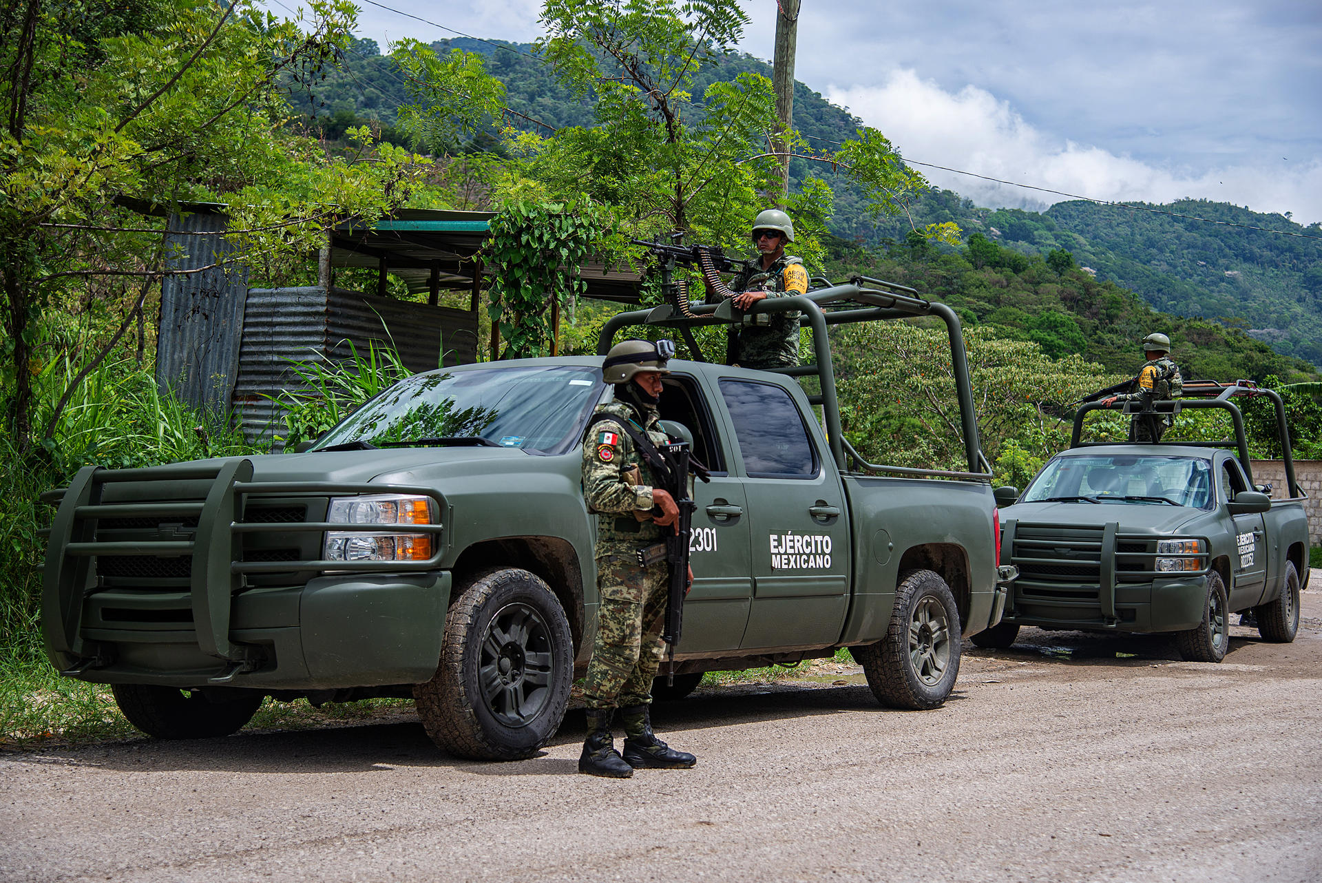 Imagen de archivo de soldados mexicanos que patrullan en Chiapas (México). EFE/ Carlos López