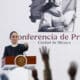 La presidenta de México, Claudia Sheinbaum, habla durante una rueda de prensa este jueves en el Palacio Nacional en la Ciudad de México (México). EFE/ Mario Guzmán