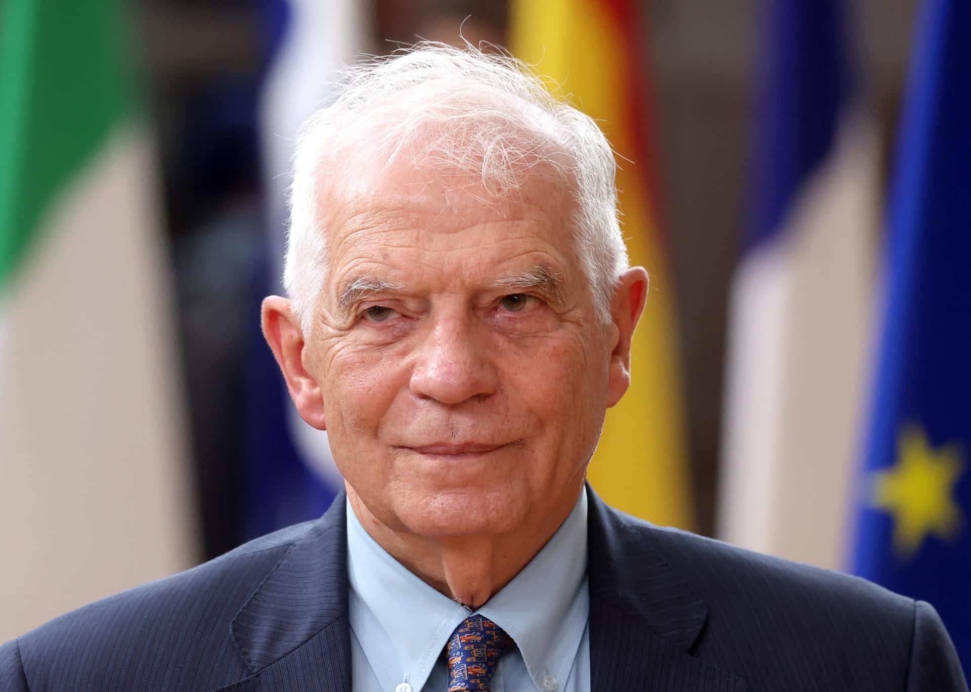 Josep Borrell, vicepresidente de la Comisión Europea, llega a la cumbre del Consejo Europeo en Bruselas, Bélgica, el 17 de octubre de 2024.EFE/EPA/Christopher Neundorf