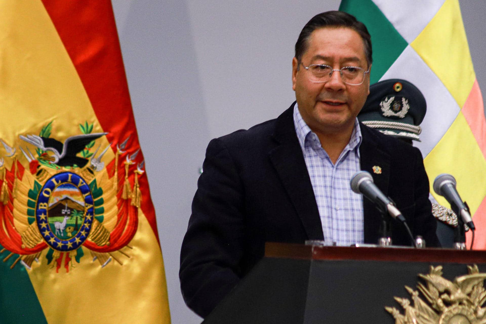 Fotografía de archivo del presidente de Bolivia, Luis Arce. EFE/ Gabriel Márquez