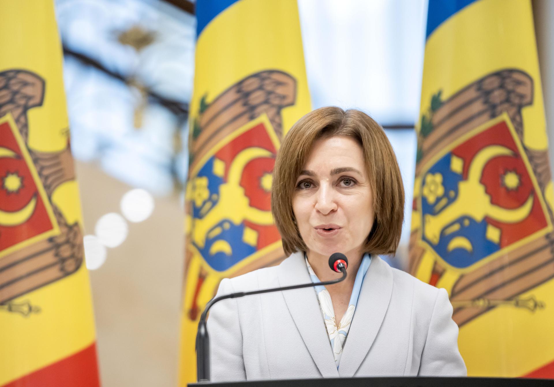 Foto de archivo de la presidenta de Moldavia, Maia Sandu. EFE/EPA/DUMITRU DORU