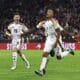 El alemán Jamie Leweling celebra su gol ante Países Bajos en la Liga de las Naciones. EFE/EPA/FILIP SONG