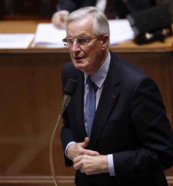 El primer ministro francés, el conservador Michel Barnier, el pasado día 2 ante la Asamblea. EFE/EPA/YOAN VALAT