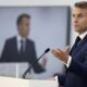 El presidente de Francia, Emmanuel Macron, pronuncia un discurso durante la sesión de clausura de la 19ª Cumbre de la Francofonía en el Grand Palais de París, Francia, el 5 de octubre de 2024. EFE/EPA/Ludovic Marin / POOL