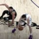 Jake LaRavia (d) de los Memphis Grizzlies disputa el balón con Ben Simmons de los Brooklyn Nets, este miércoles durante un partido de la NBA. EFE/ Karen Pulfer Focht