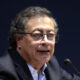 Fotografía del presidente de Colombia, Gustavo Petro, durante una conferencia en el Antiguo Palacio de Medicina de la Universidad Nacional Autónoma de México (UNAM), en Ciudad de México (México). EFE/ José Méndez