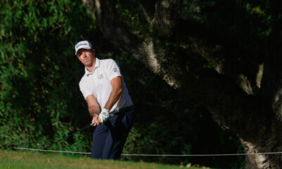 El golfista francés Julien Guerrier, es lider con -10, en la primera jornada de la décima edición del Estrella Damm N.A. Andalucía Masters, este jueves en el Real Club de Golf Sotogrande, en San Roque (Cádiz). EFE/A.Carrasco Ragel.