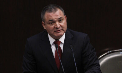 Fotografía de archivo fechada el 23 de septiembre de 2009, del entonces secretario de Seguridad Pública Genaro García Luna, durante una comparecencia en la Cámara de Diputados de la Ciudad de México (México). EFE/Mario Guzmán/ARCHIVO